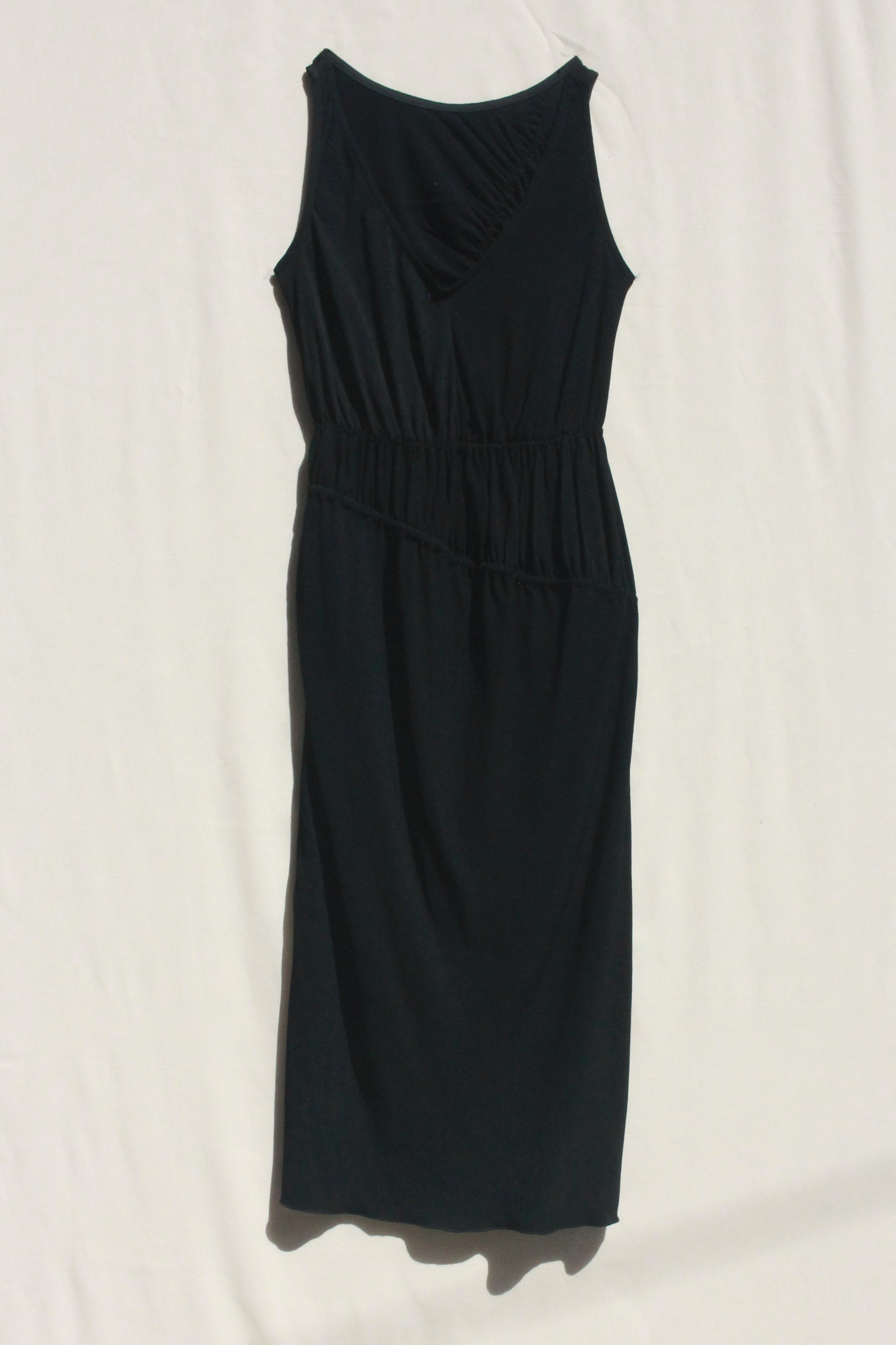 Ripples Tank Dress - Black