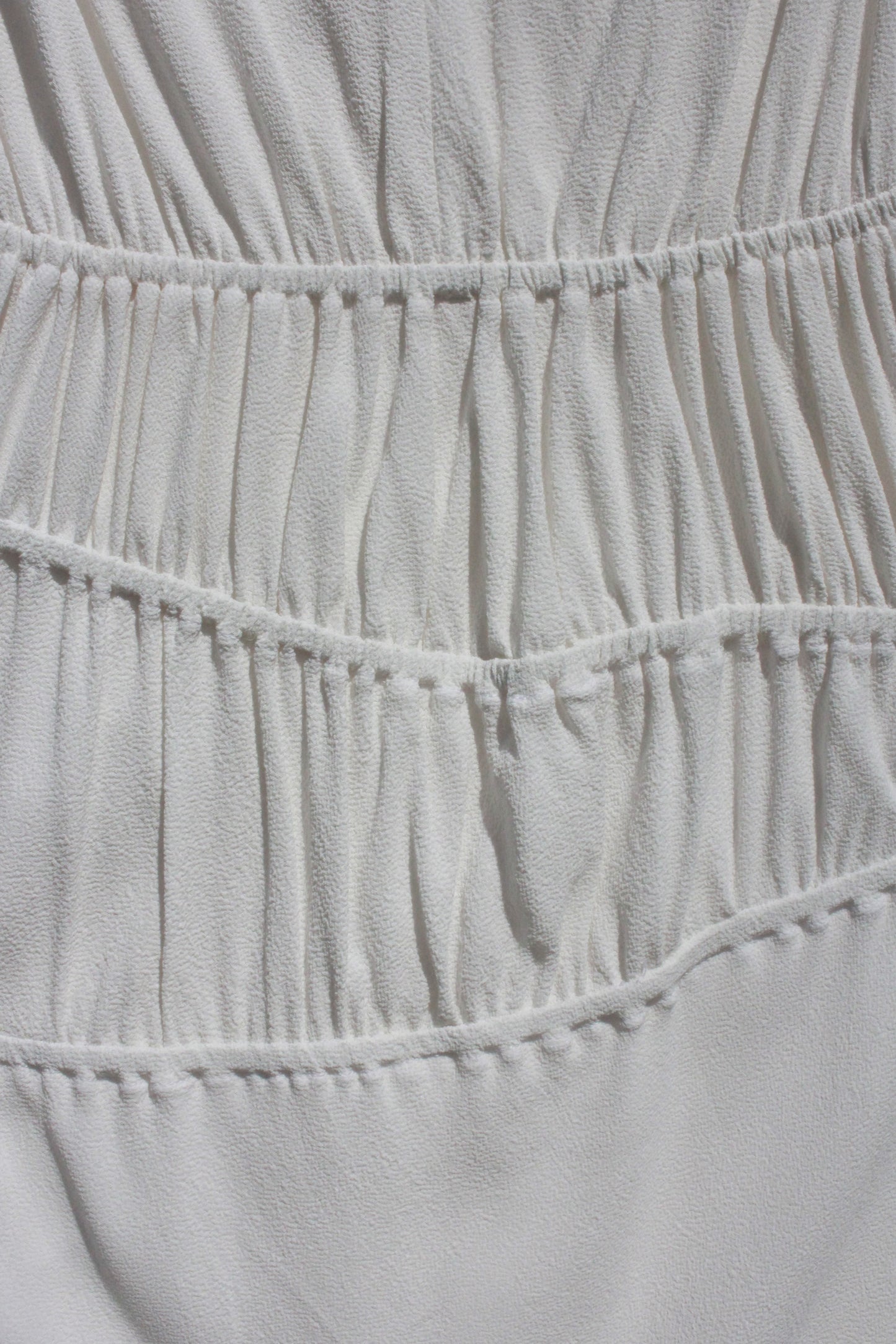 Ripples Full Length Dress - White