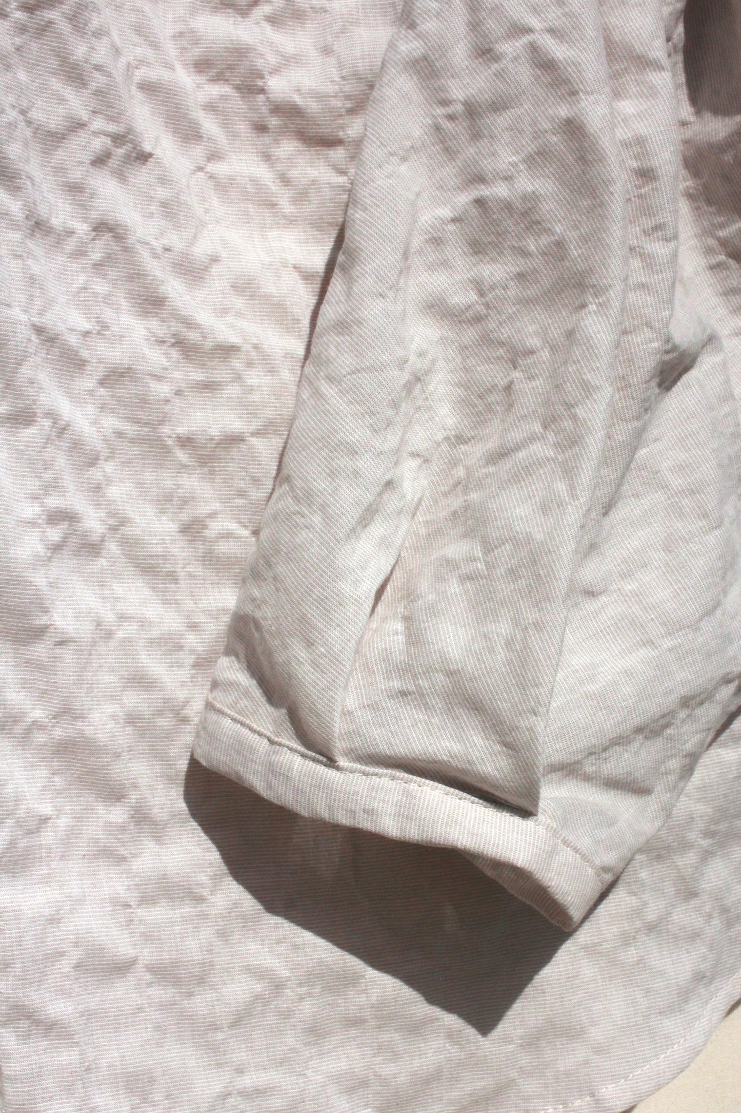 Shell Sleeve Button Up Shirt - Textured Voile