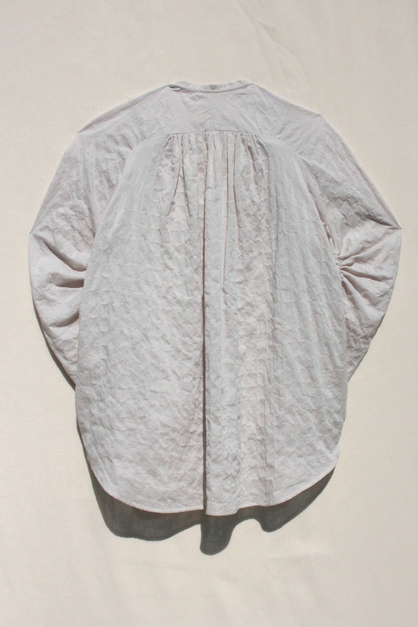 Shell Sleeve Button Up Shirt - Textured Voile