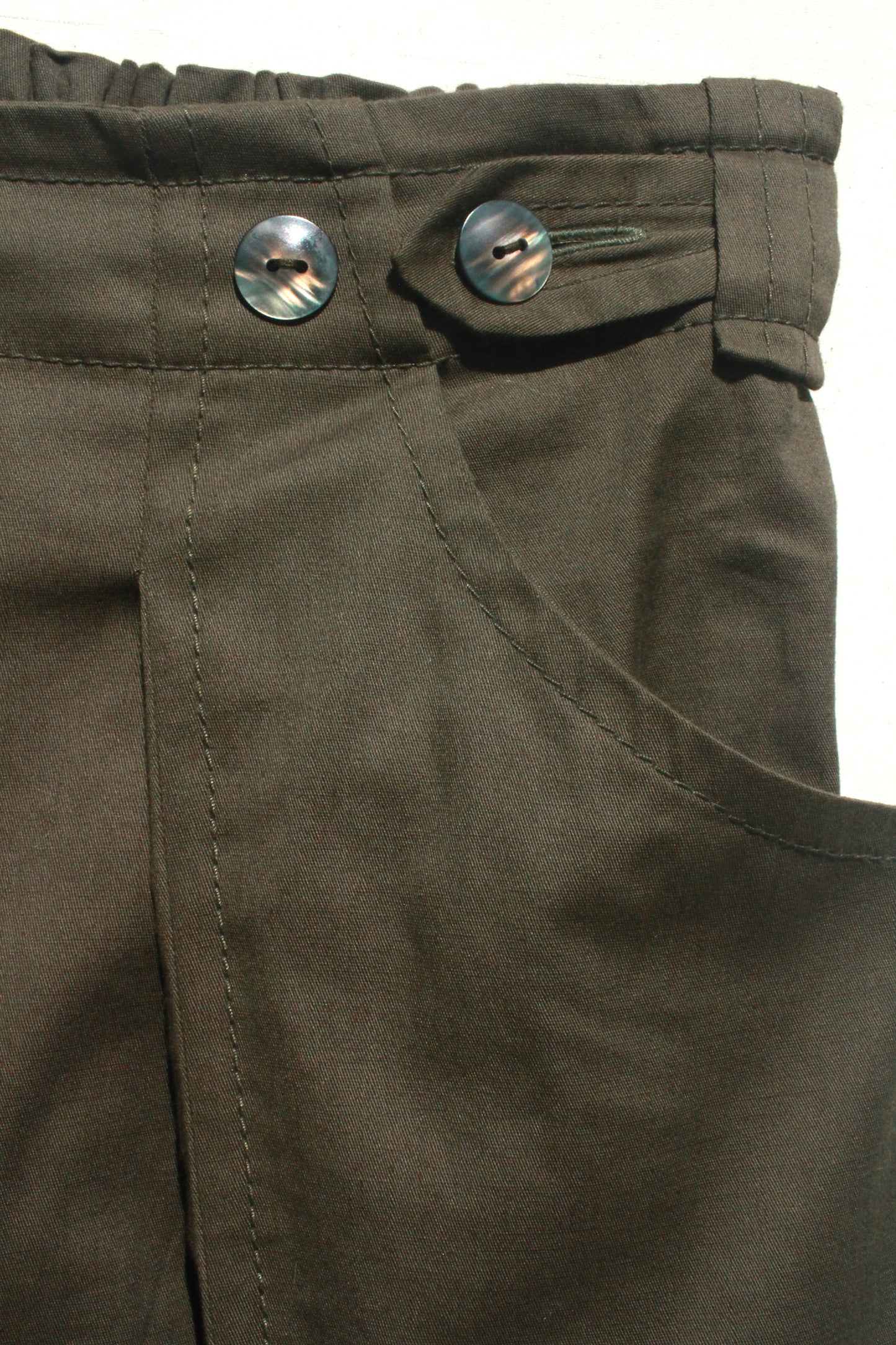 Scoop Pocket Pant - Army Green Sateen - PRE ORDER