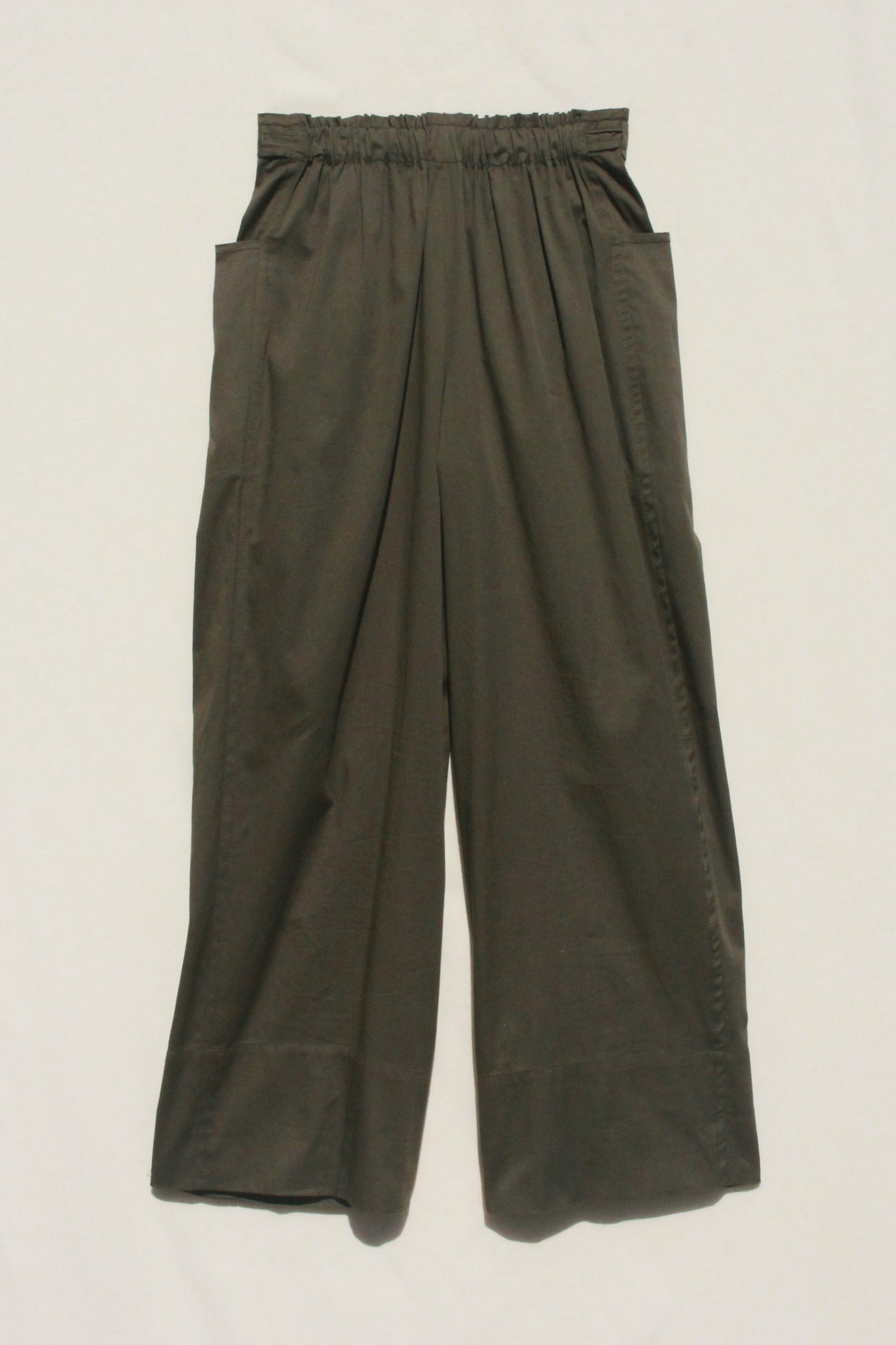Scoop Pocket Pant - Army Green Sateen - PRE ORDER