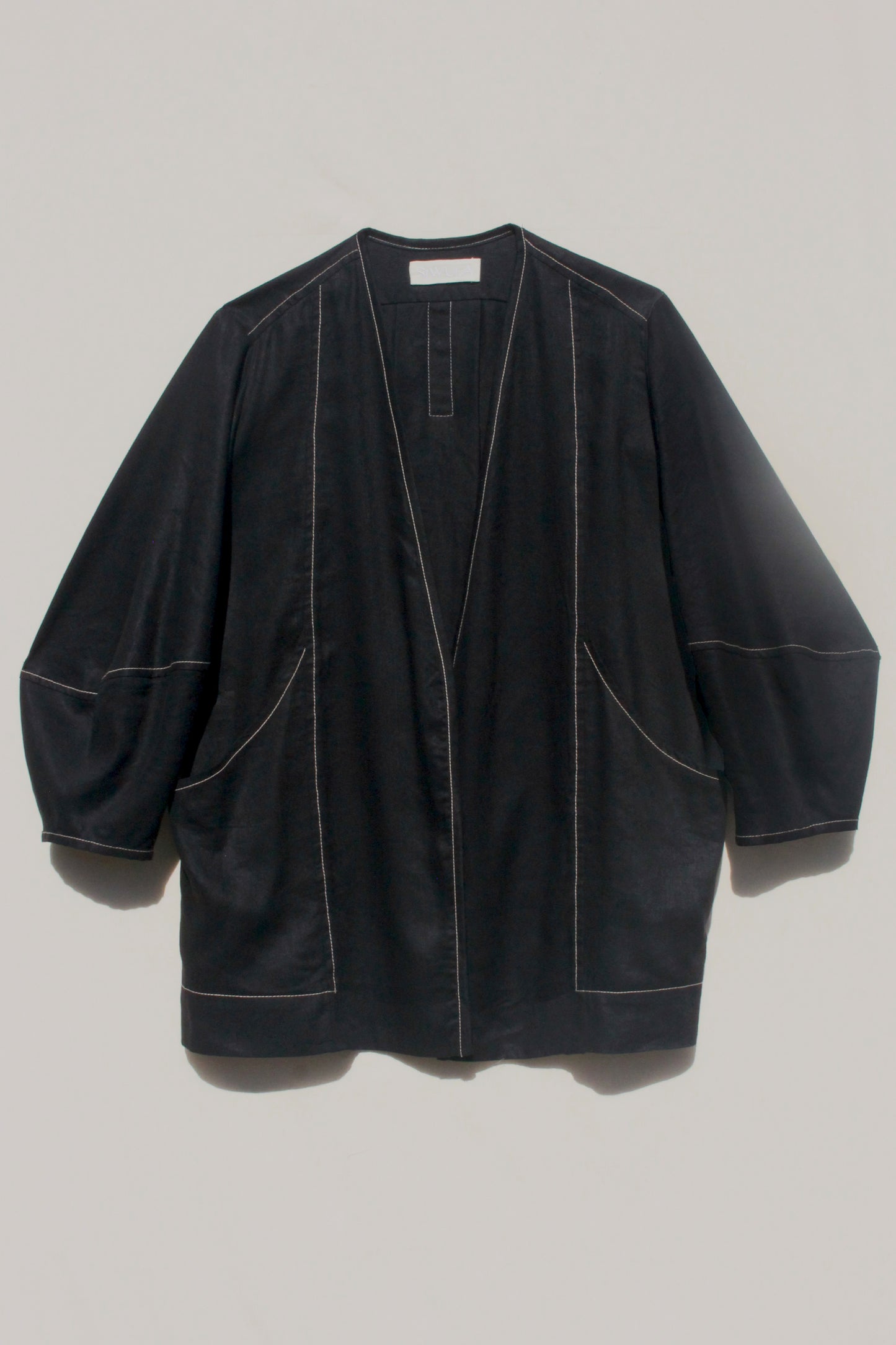 Scoop Pocket Jacket - Black Slub Canvas - PRE ORDER