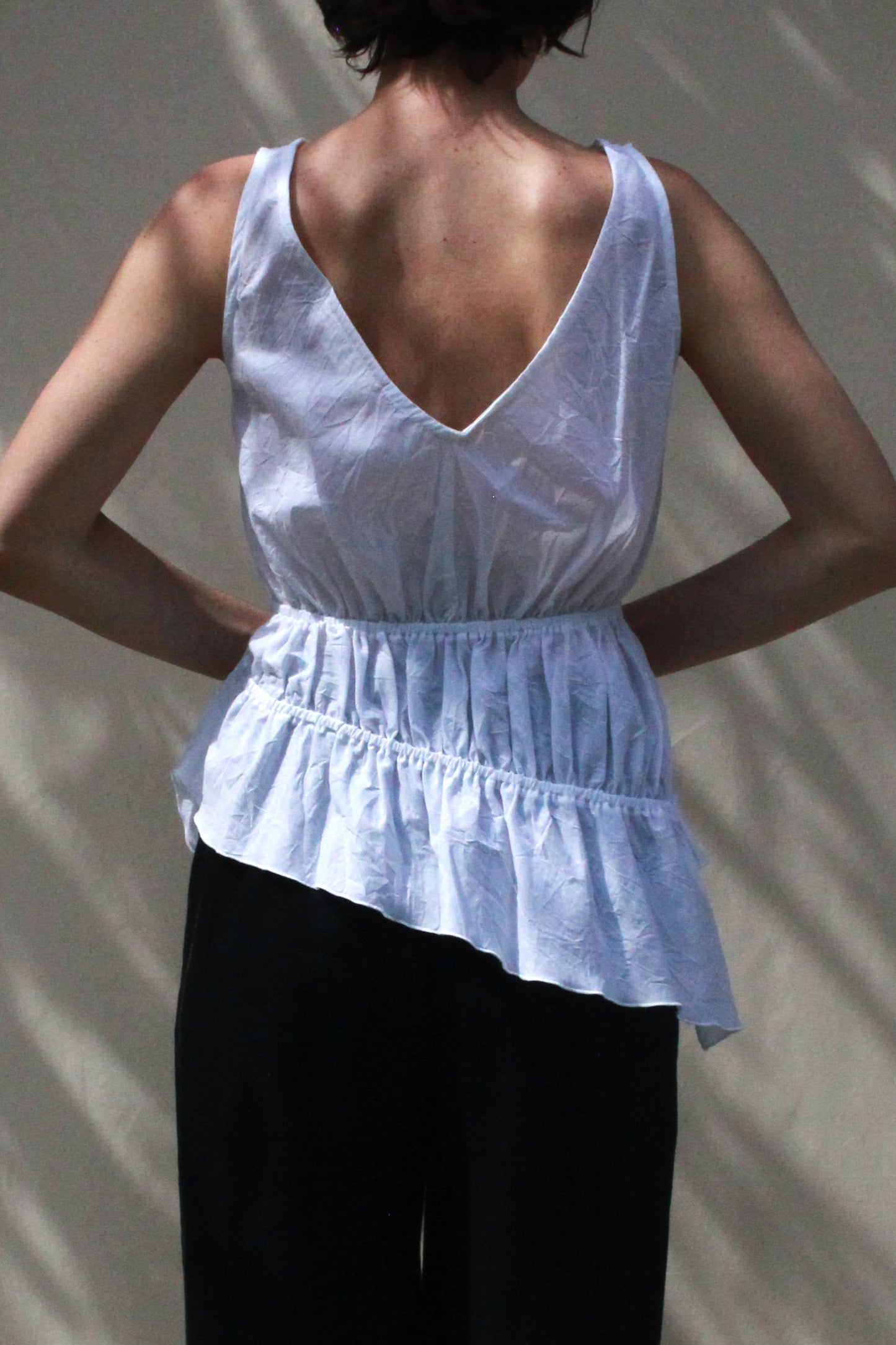 Ripples Tank - White Voile