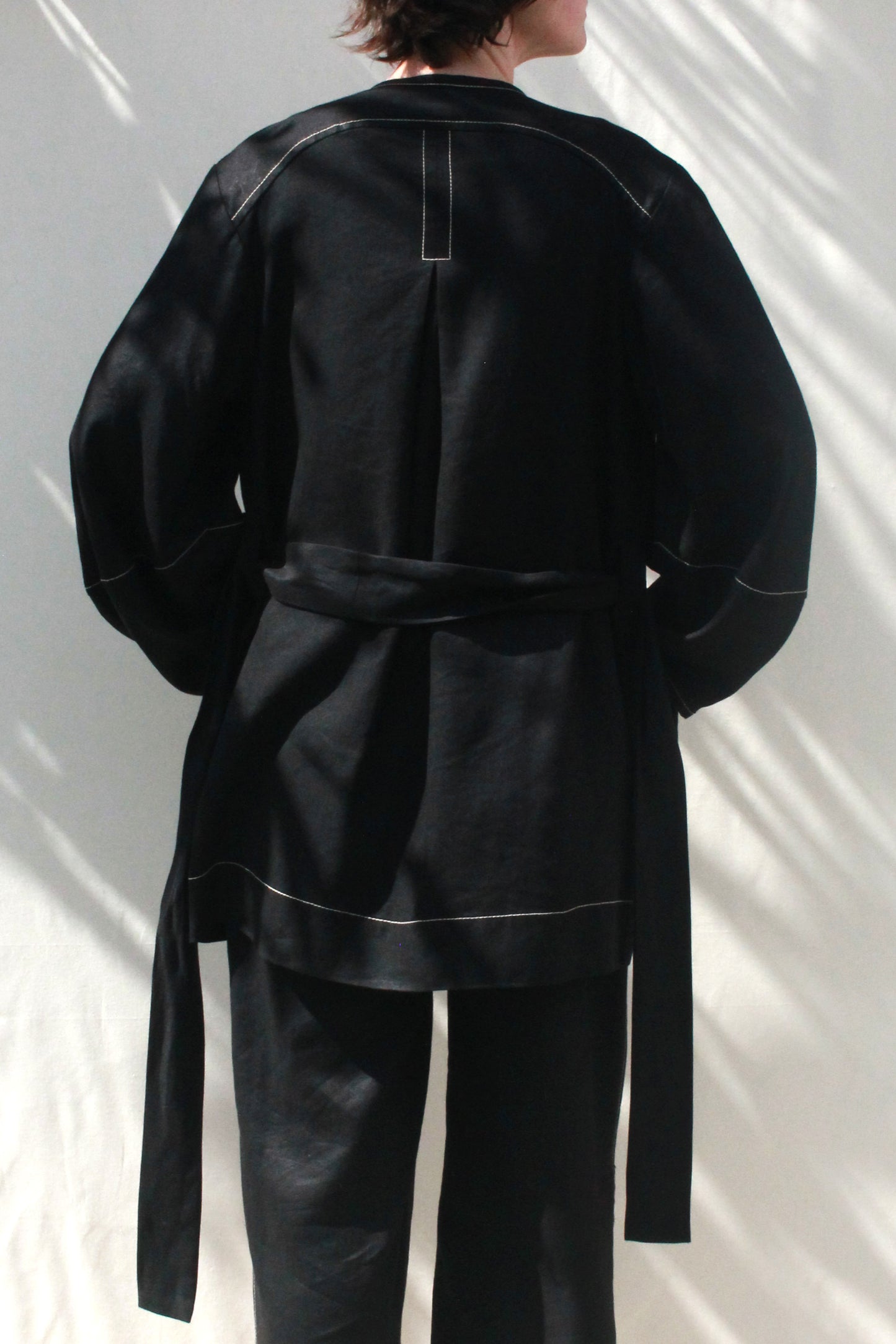 Scoop Pocket Jacket - Black Slub Canvas - PRE ORDER
