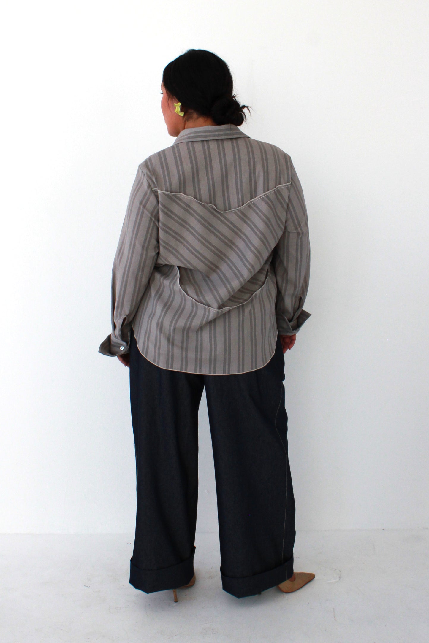 Strata Button Up - Dusty Plaid