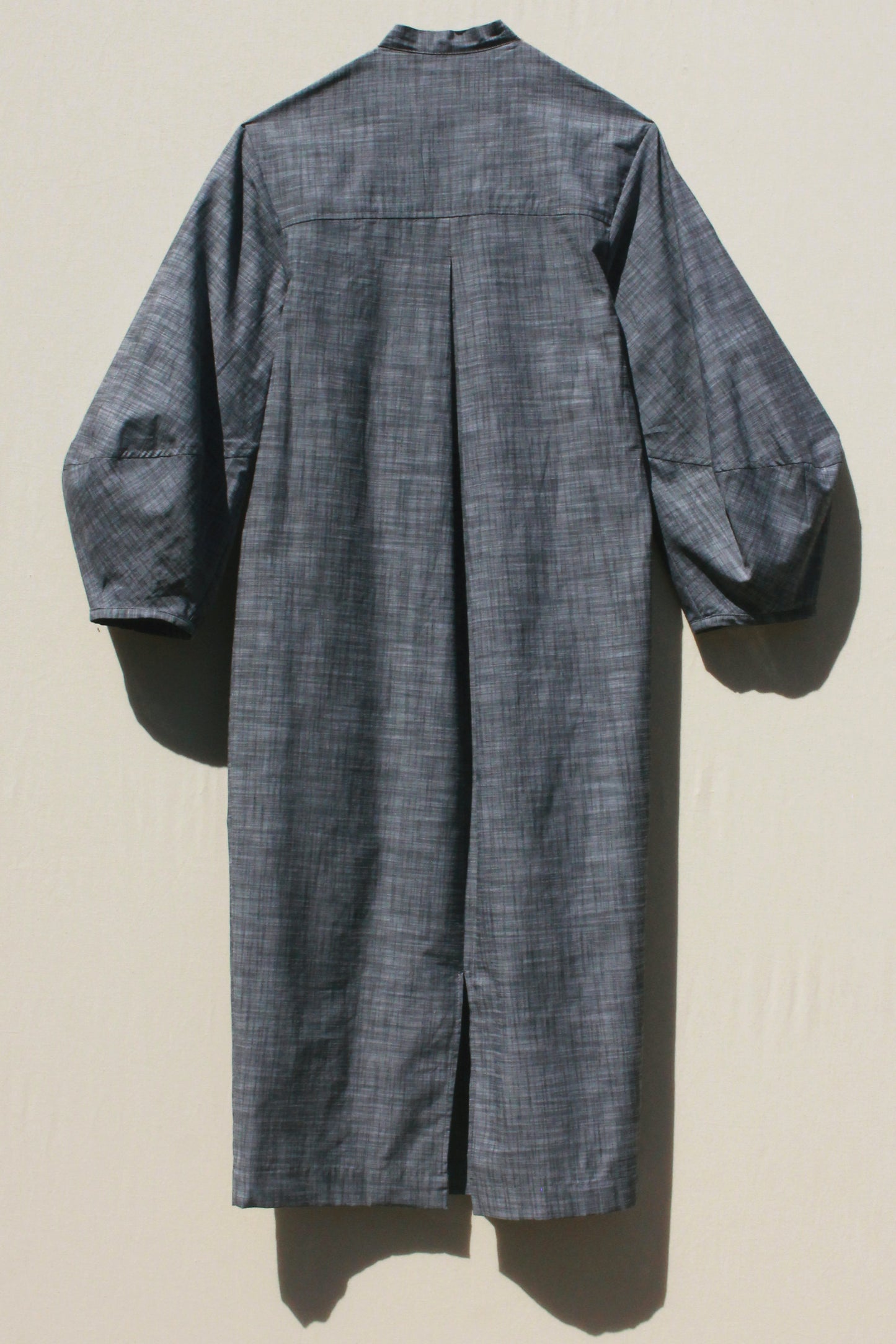 Scoop Pocket Dress - Slate Chambray