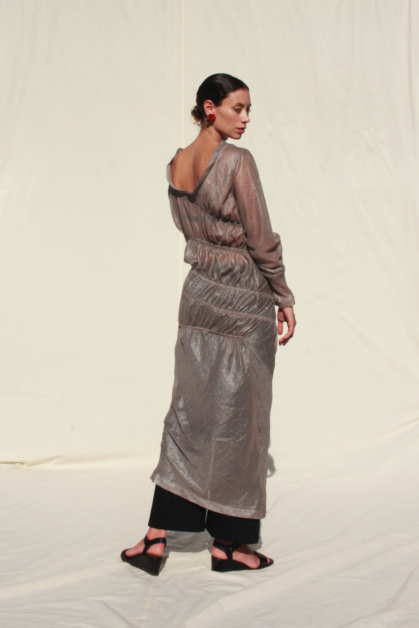 Ripples Dress - Wet Sand