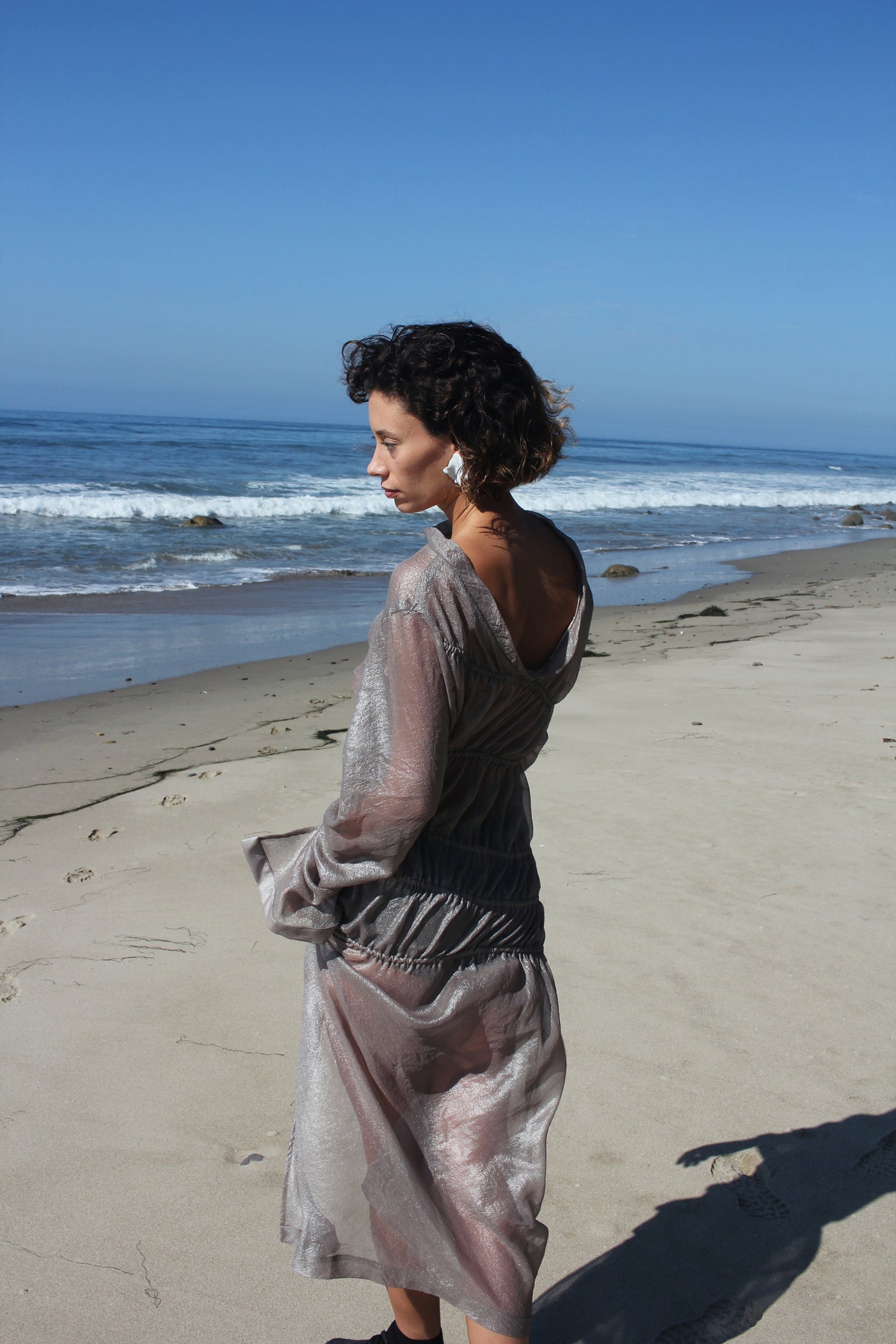 Ripples Dress - Wet Sand