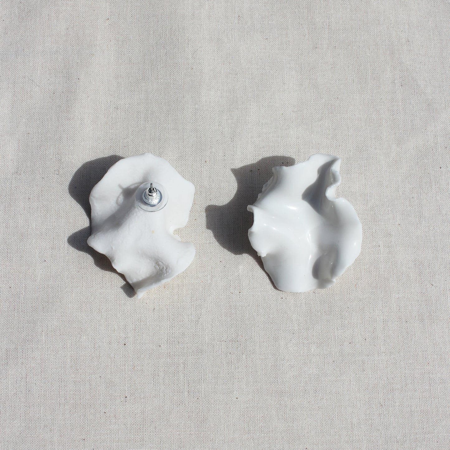 Petal Earrings - White