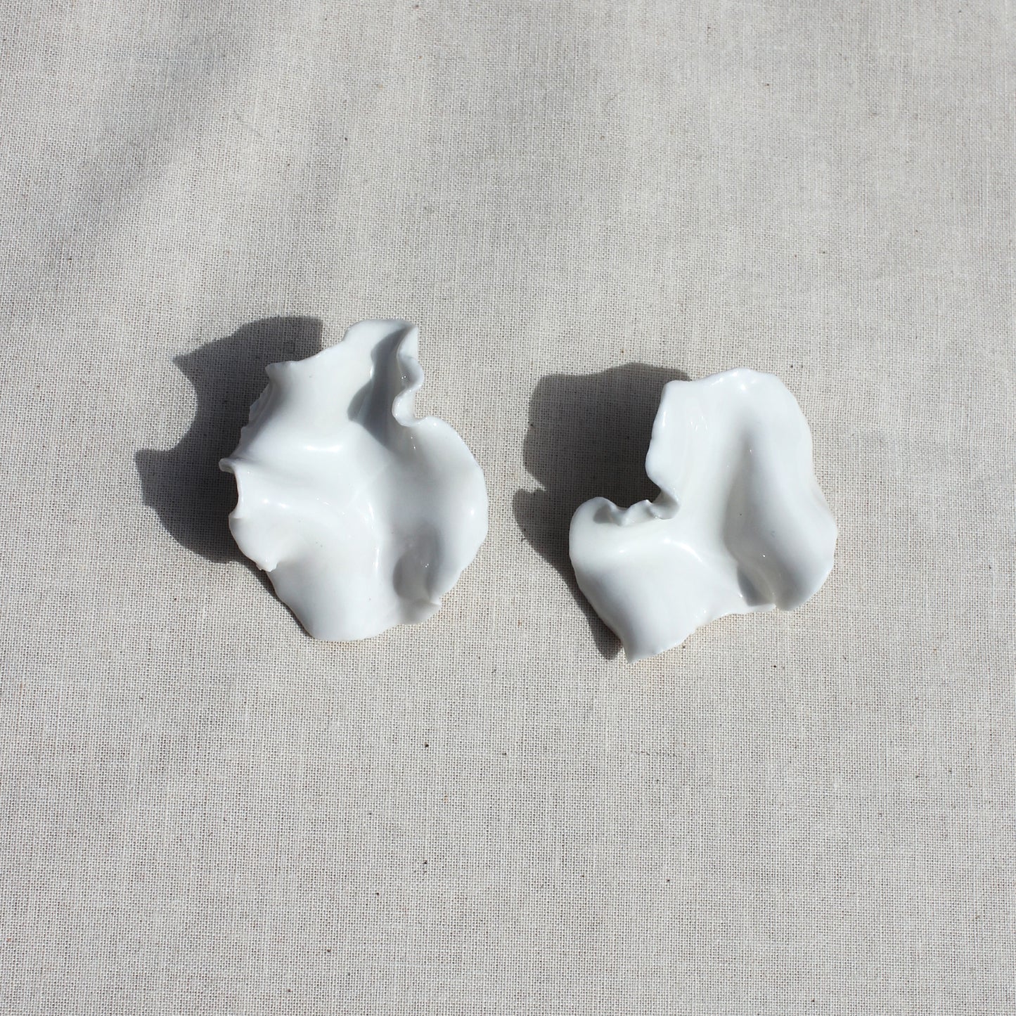 Petal Earrings - White