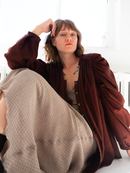 Shell Sleeve Button Up Shirt -  Softest Flannel