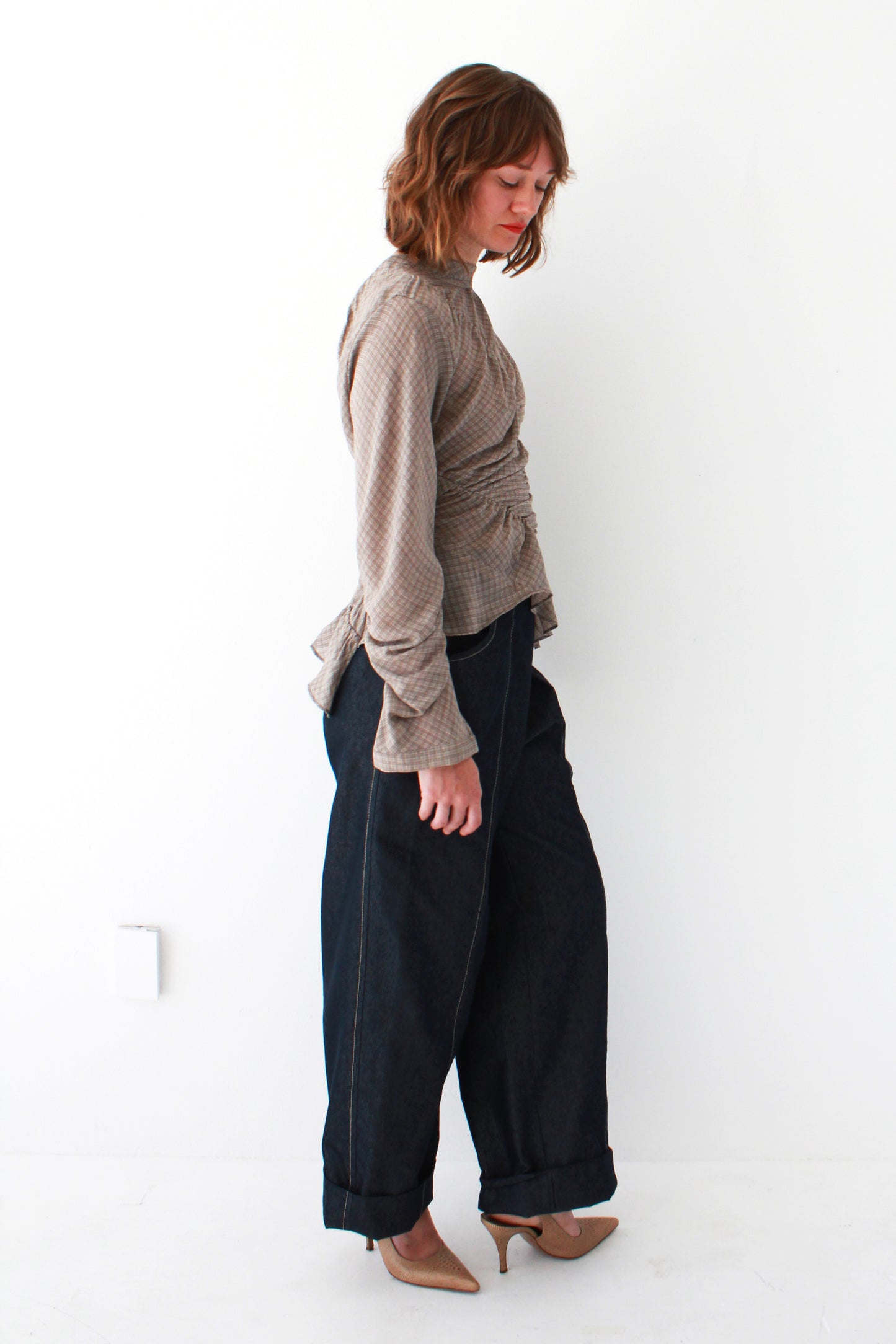 Ripples Shirt - Dusty Micro Plaid