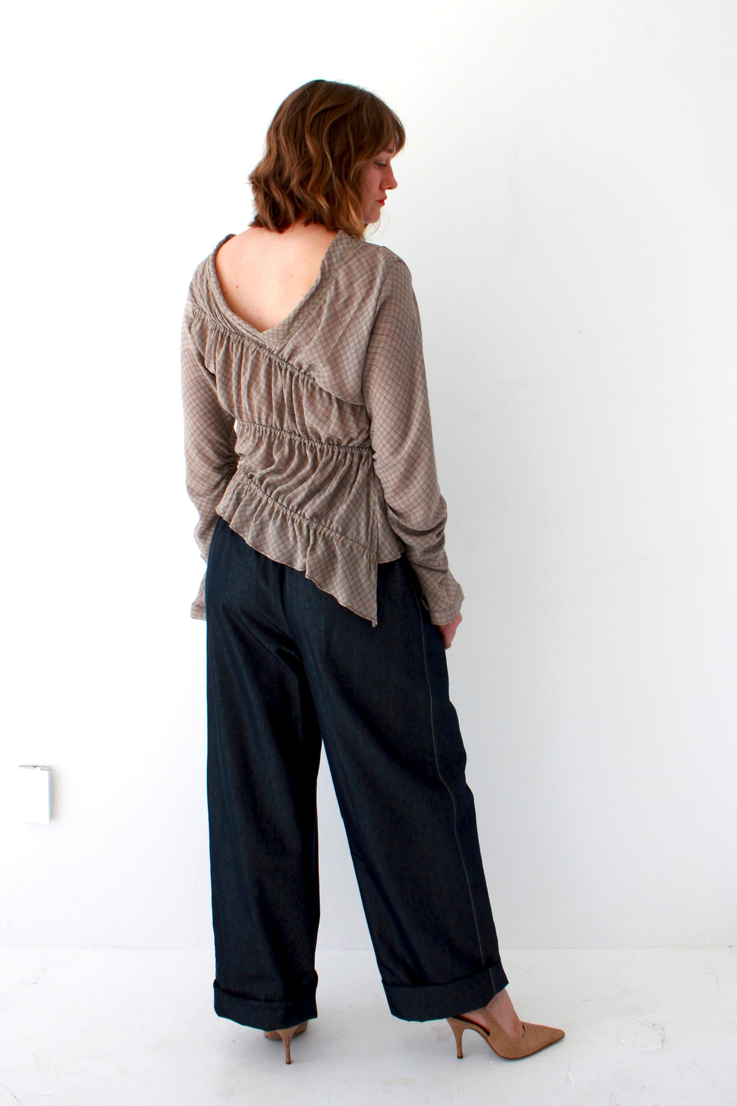 Ripples Shirt - Dusty Micro Plaid