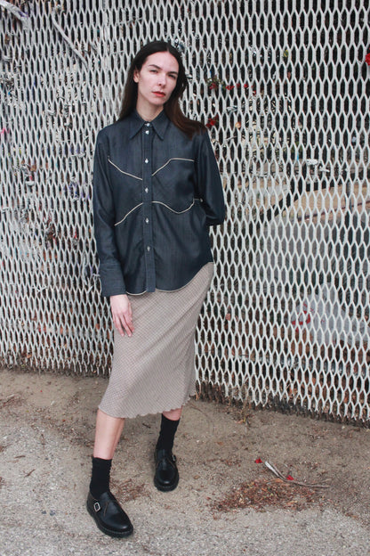 Strata Button Up - Denim