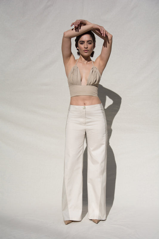 Curve Panel Pant - Front